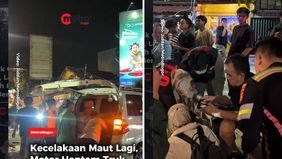 Akibat kecelakaan tersebut, satu orang penumpang sepeda motor meninggal dunia di lokasi kejadian, sementara satu korban lainnya mengalami luka-luka.