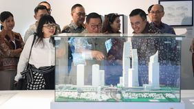 Gubernur DKI Jakarta, Pramono Anung meresmikan Jakarta Urban Knowledge Hub di Nyi Ageng Serang Building, Setiabudi, Jakarta Selatan, pada Senin, 8 Juni 2026.