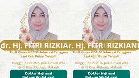 Pelaksana Tugas (Plt.) Kepala Kantor Wilayah Kementerian Haji dan Umrah (Kemenhaj) Sultra, Muhammad Lalan Jaya, membenarkan kabar duka tersebut.