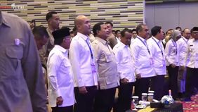 Prabowo Subianto menghadiri secara langsung pembukaan Musyawarah Nasional (Munas) XVII Himpunan Pengusaha Muda Indonesia yang digelar di Bandar Lampung, Provinsi Lampung