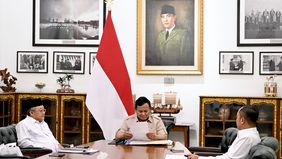 Prabowo Subianto memanggil Menteri Pendidikan Dasar dan Menengah (Mendikdasmen) Abdul Mu&rsquo;ti di Istana Merdeka, Jakarta, pada Kamis, 11 Juni 2026.