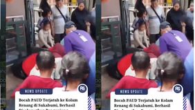 Peristiwa yang terjadi sekitar pukul 09.40 WIB itu segera diketahui oleh seorang pengunjung yang berada di lokasi. Korban kemudian dievakuasi dari dalam kolam dan mendapatkan pertolongan pertama hingga kembali sadar sebelum dibawa ke pos P3K dan menj