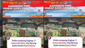 Kapolda Lampung, Irjen Pol Helfi Assegaf mengatakan, pengungkapan kasus ini merupakan bentuk komitmen Polda Lampung dalam memberantas peredaran narkoba yang dinilai dapat merusak generasi muda dan mengganggu keamanan serta ketertiban masyarakat.