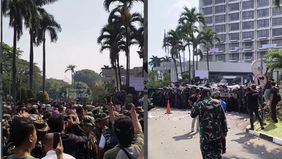 Sekitar pukul 09.55 WIB, aparat gabungan TNI dan Polri mulai memasuki area kawasan Hotel Sultan. Saat proses berlangsung, massa dilaporkan melempar berbagai benda ke arah petugas. Meski demikian, aparat tetap melanjutkan langkah pengamanan dan masuk 