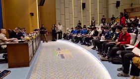Mahasiswa ini sebelumnya berunjuk rasa di depan Gedung DPR RI