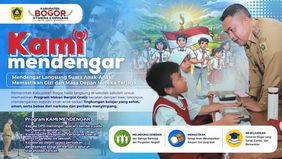 Bupati Bogor Rudy Susmanto meluncurkan Program KAMI Mendengar sebagai wujud komitmen Pemerintah Kabupaten Bogor dalam menjaga dan mempersiapkan Generasi Emas Indonesia melalui penguatan pendidikan, kesehatan, pembinaan karakter, serta pembangunan lin