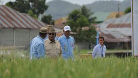 Presiden RI Prabowo Subianto mendapatkan penghargaan tertinggi dari seluruh petani dan nelayan Indonesia. 