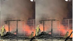 Dalam penanganan kejadian ini, dikerahkan sebanyak 12 unit dan 60 personel.