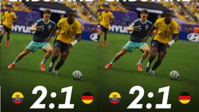 Dikutip dari FIFA, pada pertandingan itu, Jerman sempat unggul cepat melalui gol Leroy Sane pada menit kedua. Namun, Ekuador bangkit lewat gol Nilson Angulo (9') dan Gonzalo Plata (77') untuk membalikkan keadaan sekaligus mengamankan tiga poin.