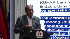 Wakil Menteri Hukum, Prof. Dr. Edward Omar Sharif Hiariej, menjelaskan terkait arah baru penegakan hukum tindak pidana Pemilu di Indonesia di acara diskusi Harmonisasi Penanganan Tindak Pidana Pemilu Pada Undang-undang Pemilu KUHP dan KUHAP.