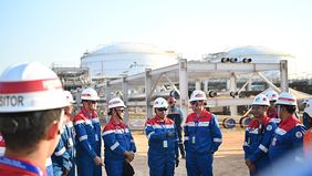 Komisaris Utama PT Pertamina (Persero), Mochamad Iriawan, meninjau sejumlah proyek strategis dan infrastruktur energi di Kabupaten Tuban, Jawa Timur, Selasa, 30 Juni 2026.