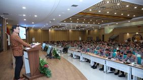 Kepala Badan Pengawas Obat dan Makanan (BPOM) RI, Prof. Dr. Taruna Ikrar, M.Biomed., Ph.D., memaparkan konsep Neuroleadership dalam kuliah umum yang diikuti mahasiswa Sekolah Tinggi Ilmu Kepolisian (STIK) Lemdiklat Polri.