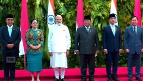 Pimpinan MPR dan DPD dan Wakil Presiden Gibran Rakabuming Raka turut hadir dalam kesempatan itu.