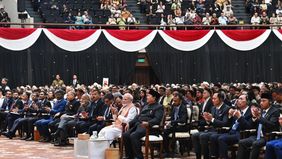 Presiden Republik Indonesia, Prabowo Subianto menghadiri acara Indian Community Reception yang digelar di Jakarta International Convention Center (JICC)