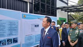 Menteri Koordinator Bidang Infrastruktur dan Pembangunan Kewilayahan Agus Harimurti Yudhoyono (AHY) meninjau perkembangan pembangunan Sistem Penyediaan Air Minum (SPAM) dan Instalasi Pengolahan Air Limbah (IPAL) di Akademi Militer (Akmil) Magelang, J