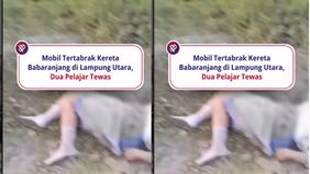 Dalam video yang diterima Lampung Geh, terlihat dua korban yang mengenakan seragam sekolah putih abu-abu terkapar di sekitar lokasi kejadian. Mobil yang mereka tumpangi tampak mengalami kerusakan parah, sementara Kereta Api Babaranjang terlihat berhe