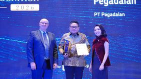 PT Pegadaian (Persero) kembali menorehkan prestasi gemilang dengan meraih penghargaan Top Company in Bullion Bank Industry dalam ajang Indonesia Top Companies Recognition 2026, yang diselenggarakan oleh Indonesia Data bersama Bloomberg Technoz di The