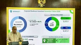 Presiden Prabowo Subianto menerima laporan Menteri Investasi dan Hilirisasi/Kepala Badan Koordinasi Penanaman Modal (BKPM) Rosan Perkasa Roeslani mengenai realisasi investasi Kuartal II 2026 dan Semester I 2026.