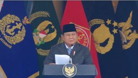 Prabowo Subianto memimpin upacara Prasetya Perwira (Praspa) di Istana Merdeka, Jakarta, Rabu, 22 Juli 2026