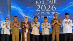Menteri Pelindungan Pekerja Migran Indonesia (P2MI), Mukhtarudin, menghadiri sekaligus memberikan sambutan pada pembukaan Pasim International Job Fair 2026 di Pusat Pendidikan dan Pelatihan PASIM, Jalan Prana No. 8A, Kota Sukabumi, Senin 27 Juli 2026
