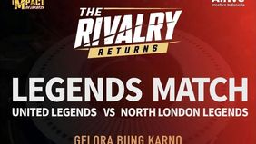 Pertandingan yang mempertemukan dua tim legenda sepak bola dunia, United Legends dan North London Legends, akan digelar di Stadion Utama Gelora Bung Karno (GBK), Jakarta, Sabtu, 10 Oktober 2026.