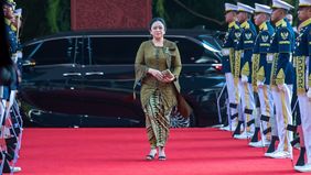 Ia terlihat anggun dengan pakaian itu