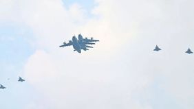 Momen Rafale dan A400M TNI AU Tampil Perdana di Langit Istana Merdeka