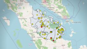 Ancaman kebakaran hutan dan lahan (karhutla) meluas di wilayah Sumatera. Badan Meteorologi, Klimatologi, dan Geofisika (BMKG) Stasiun Pekanbaru mendeteksi sebanyak 2.610 titik panas (hotspot) yang tersebar di sembilan provinsi.