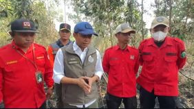 Menteri Kehutanan Raja Juli Antoni turun langsung meninjau penanganan kebakaran hutan dan lahan (karhutla) di Desa Penggalaman, Kabupaten Banjar, Kalimantan Selatan, Minggu, 23 Agustus 2026