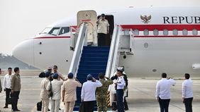 Prabowo Subianto bertolak menuju Pekanbaru, Riau, pada Senin pagi, 24 Agustus 2026, untuk kembali meninjau langsung penanganan kebakaran hutan dan lahan