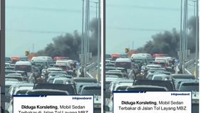 Kepala Induk PJR Tol Jakarta-Cikampek Kompol Sandy Titah membenarkan peristiwa tersebut dan memastikan tidak ada korban jiwa dalam insiden kebakaran ini. &ldquo;Pengemudi beserta penumpang berhasil keluar dari kendaraan dengan selamat sebelum api membesar,
