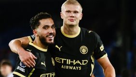 Manchester City membuka keunggulan pada menit ke-17. Haaland menyambut umpan silang dengan sundulan terarah ke pojok kiri atas yang tidak mampu dijangkau Dean Henderson.