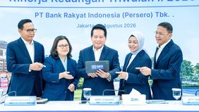 PT Bank Rakyat Indonesia (Persero) Tbk (BBRI) mencatat pertumbuhan penyaluran kredit yang solid sepanjang semester I 2026.