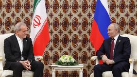 Presiden Iran Masoud Pezeshkian menyampaikan apresiasi kepada Presiden Rusia Vladimir Putin atas sikap Moskwa