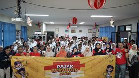 Kantor Wilayah Direktorat Jenderal Pajak (Kanwil DJP) Jakarta Pusat bersama Kantor Pelayanan Pajak (KPP) Pratama Gambir Tiga melaksanakan Pajak Bertutur Tahun 2026 di SMP Negeri 39 Jakarta Pusat. 