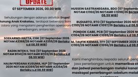 Kami menghimbau kepada seluruh pengguna jasa penerbangan untuk memeriksa status dan jadwal penerbangan melalui kanal resmi maskapai sebelum melaksanakan perjalanan.