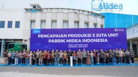 Midea Electronics Indonesia merayakan pencapaian produksi 3 juta unit sekaligus peresmian pabrik Midea Electronics Indonesia yang digelar pada Rabu, 9 September 2026, di pabrik Residential Air Conditioner Midea Electronics Indonesia di Cikarang.
