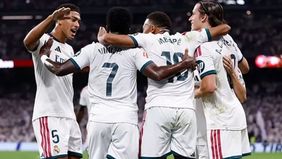 Real Madrid melibas Rayo Vallecano 4-1 dalam jornada kelima liga Spanyol (LaLiga) 2026/27 di Santiago Bernabeu pada Minggu 13 September 2026