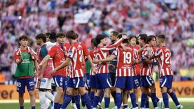 Atletico Madrid meraih kemenangan 2-1 atas Real Madrid dalam Derby Madrid pada pekan ketujuh Liga Spanyol 2026/27 di Riyadh Air Metropolitano, Minggu, 20 September 2026.