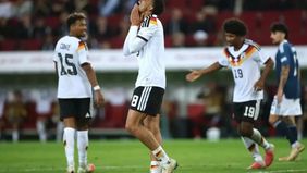 Yunani menorehkan catatan bersejarah setelah mengalahkan Jerman dengan skor 1-0 pada pertandingan Nations League Grup A2 di WWK Arena, Jerman, Senin, 28 September 2026.