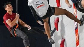 Atlet panjat tebing kebanggaan Indonesia, Veddriq Leonardo, mengaku puas dengan hasil capaiannya saat melakoni babak kualifikasi nomor speed putra ajang Asian Games Aichi-Nagoya 2026 di Jepang, pada Rabu, 30 September 2026.