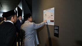 Presiden Republik Indonesia Prabowo Subianto meresmikan Museum Kesaktian Pancasila di kawasan Monumen Pancasila Sakti, Lubang Buaya, Jakarta Timur, yang baru saja direnovasi.