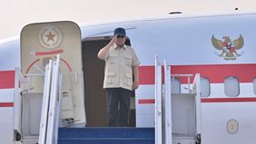 Prabowo Subianto bertolak menuju Kabupaten Halmahera Tengah, Provinsi Maluku Utara, untuk meluncurkan program hilirisasi di kawasan Indonesia Weda Bay Industrial Park (IWIP)