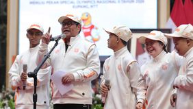 Gubernur DKI Jakarta, Pramono Anung melepas kontingen Special Olympics Indonesia (SOIna) Provinsi DKI Jakarta yang akan berlaga pada Pekan Special Olympics Nasional (PESONAS) II 2026 di Kupang, Nusa Tenggara Timur (NTT).