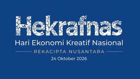 Hari Ekonomi Kreatif Nasional (HEKRAFNAS) 2026 akan berlangsung pada Sabtu, 24 Oktober 2026 di delapan wilayah, yakni Jakarta dan tujuh daerah lainnya. 