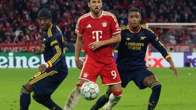 Arsenal berhasil membawa pulang satu poin setelah bermain imbang 2-2 melawan Bayern Munchen dalam lanjutan fase liga Liga Champions 2026/2027 di Allianz Arena, pada Kamis, 22 Oktober 2026 dini hari WIB.