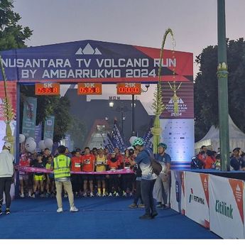 Nusantara TV Volcano Run by Ambarrukmo 2024 Dimulai! Semarak Lari di Kaki Gunung Merapi