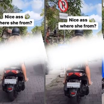 Netizen Melogo Lihat Bule Wanita di Bali Lakukan Hal Nyeleneh Ini di Atas Motor