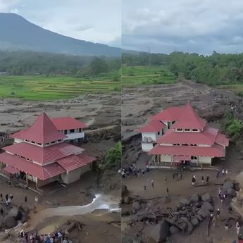 Geger Sebuah Masjid Tetap Berdiri Kokoh saat Bangunan Lain Hancur Dihantam Banjir Sumbar