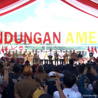 Presiden Jokowi Resmikan Bendungan Ameroro di Sulawesi Tenggara